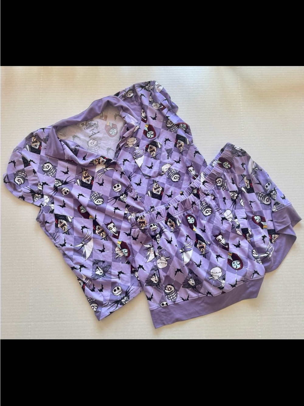 Disney Purple The Nightmare Before Christmas Women’s Pajama Set
